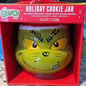 Dr. Seuss Grinch Holiday Cookie Jar New in Box